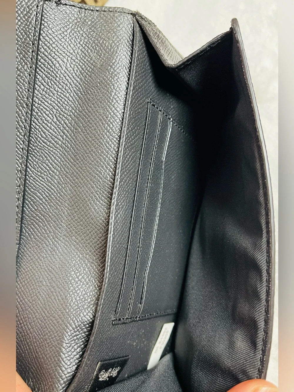Coach Authentic Classic Black Women's Wristlet Wallet - Sleek Card Organizer
